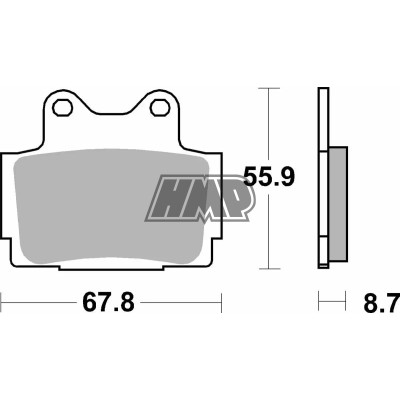 Pastilhas travão YAMAHA FZ / FZR / FZS / FZX / R1 / RD / RZ / RZR / SDR / SRX / TDR / TZR / XJ / 570HF - SBS